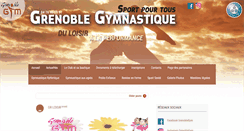 Desktop Screenshot of grenoblegymnastique.fr