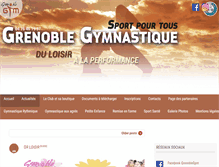 Tablet Screenshot of grenoblegymnastique.fr